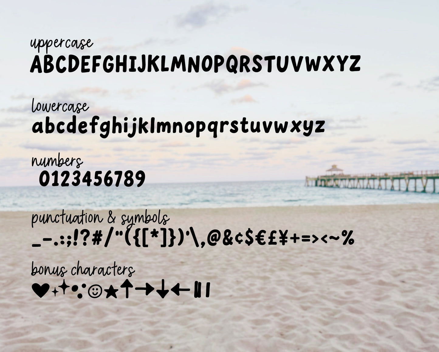FONT - The Sandbar - hand lettered sans serif