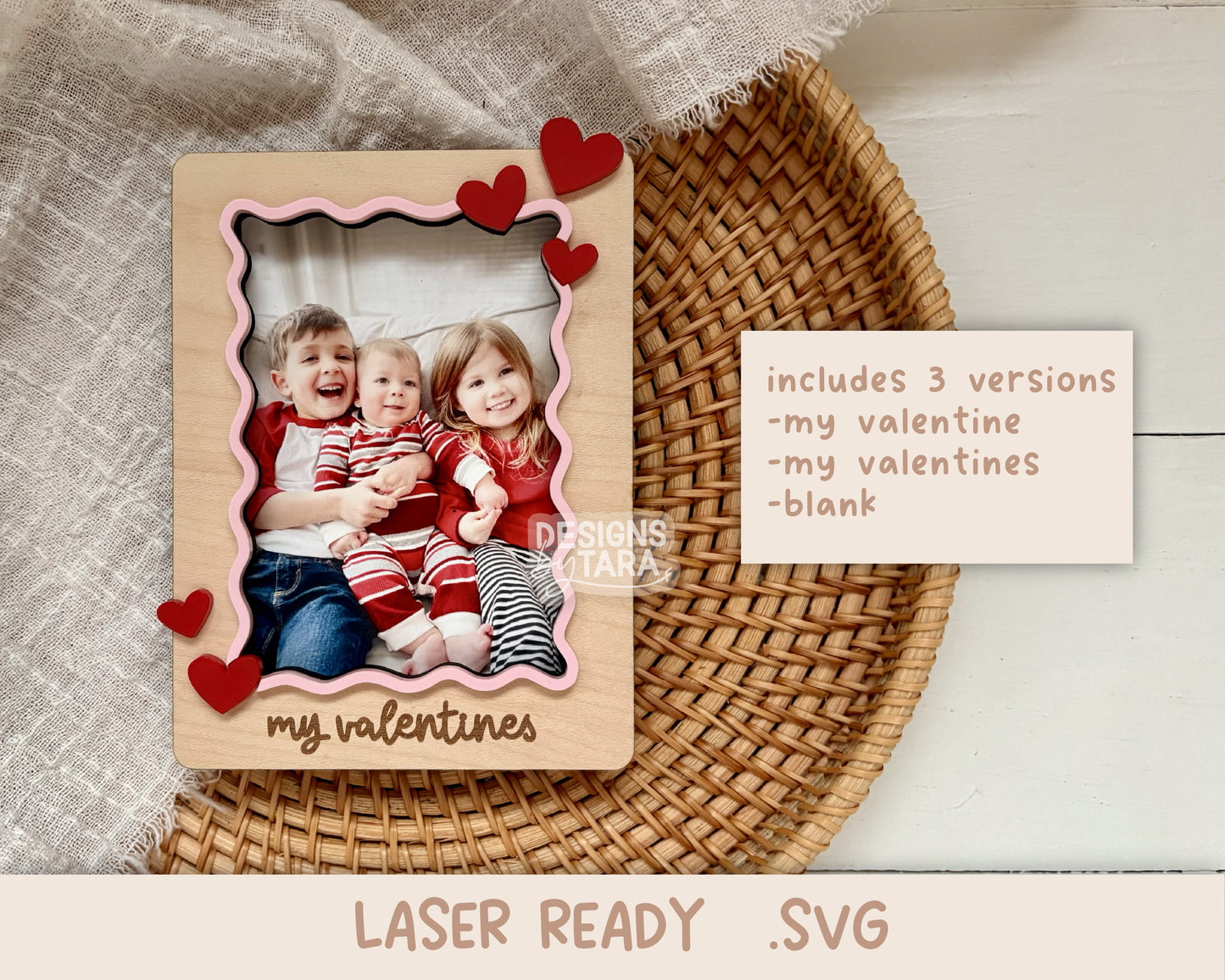 SVG Valentine's Day frame - valentines fridge frame file picture valentines day laser cut file - laser ready laser engrave glowforge (Copy)