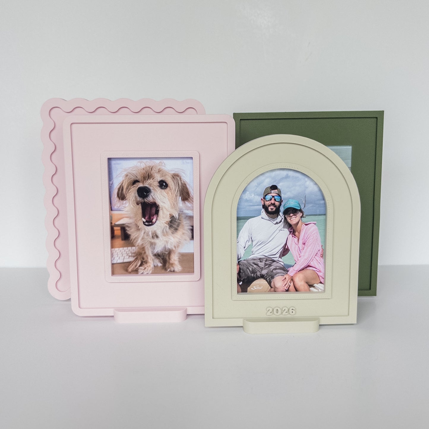 Snap-In Photo Frame Bundle | 3D Print Files | 4 Frame Shapes + Stands