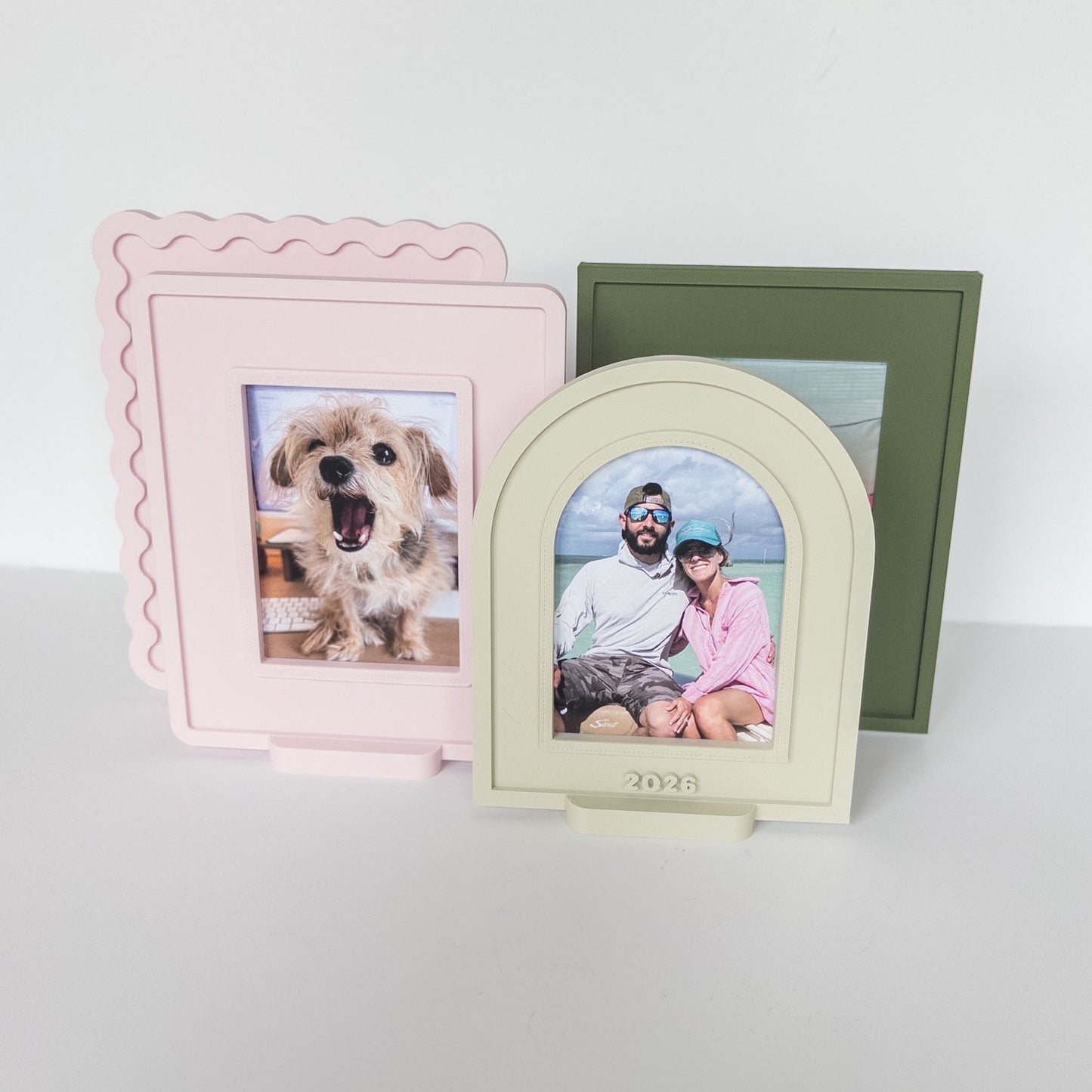 Snap-In Photo Frame Bundle | 3D Print Files | 4 Frame Shapes + Stands