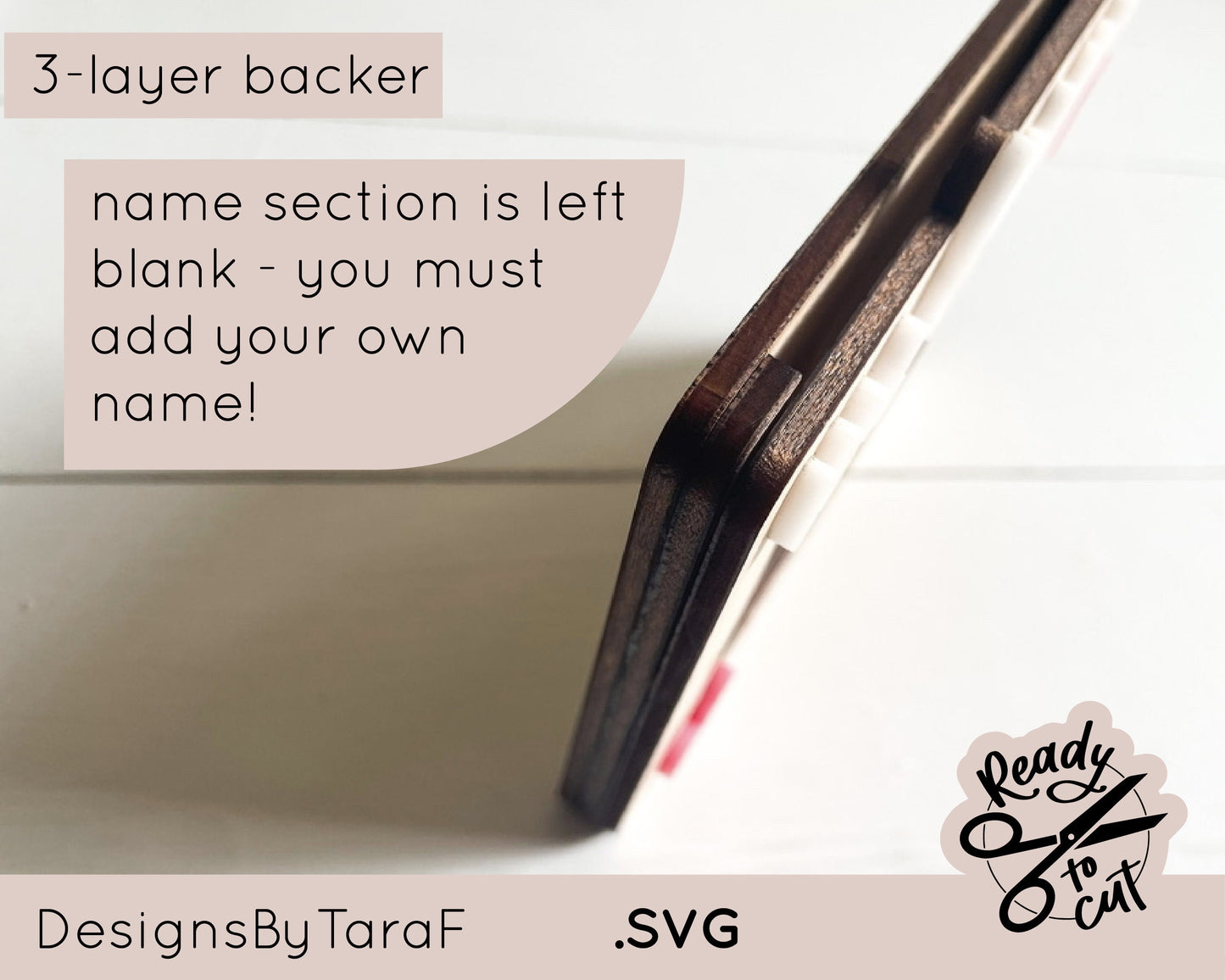 Laser Cut Picture Frame SVG | Mother’s Day Gift for Mom or Grandma | Fridge Magnet Frame File | Glowforge Ready Digital Download