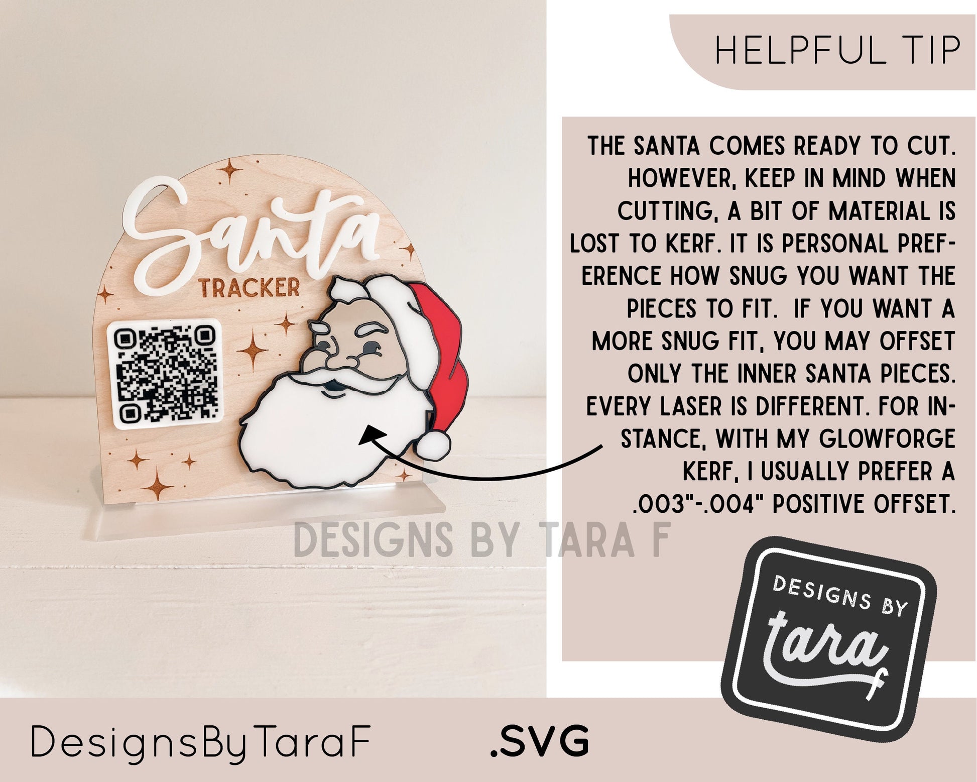 santa tracker SVG laser file Santa Christmas laser stand shelf sitter Norad tracks Santa