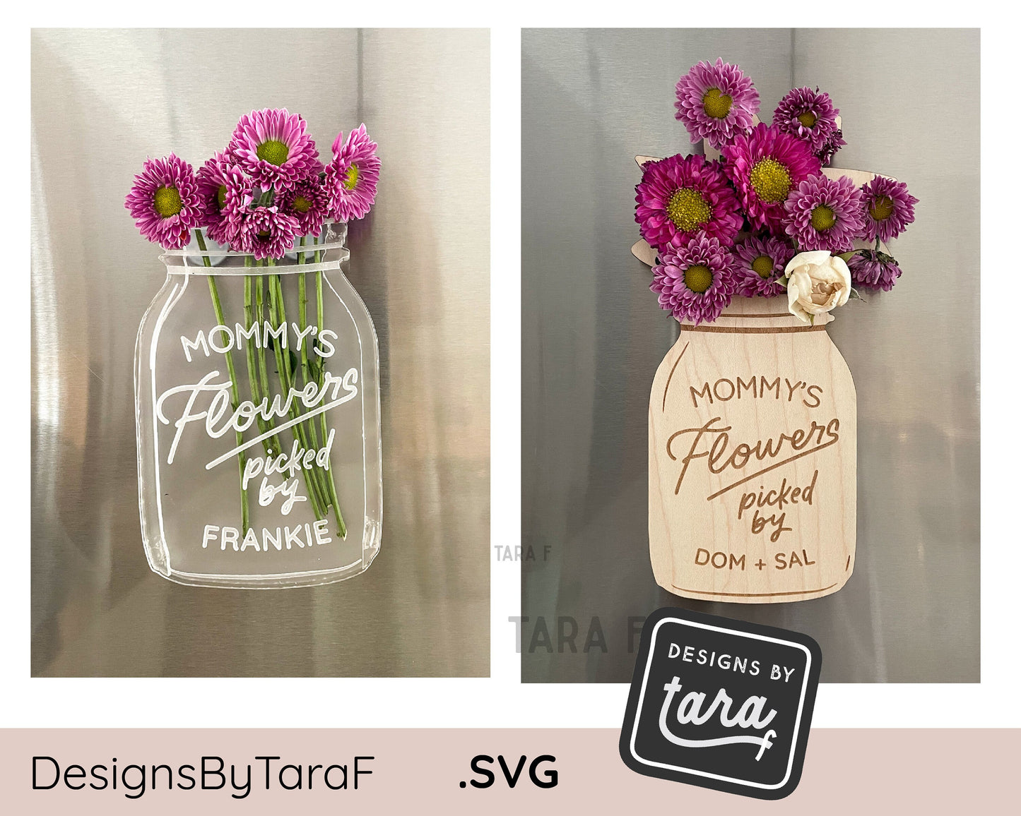 SVG Laser mothers day file flower holder picked flowers laser file glowforge svg laser file svg