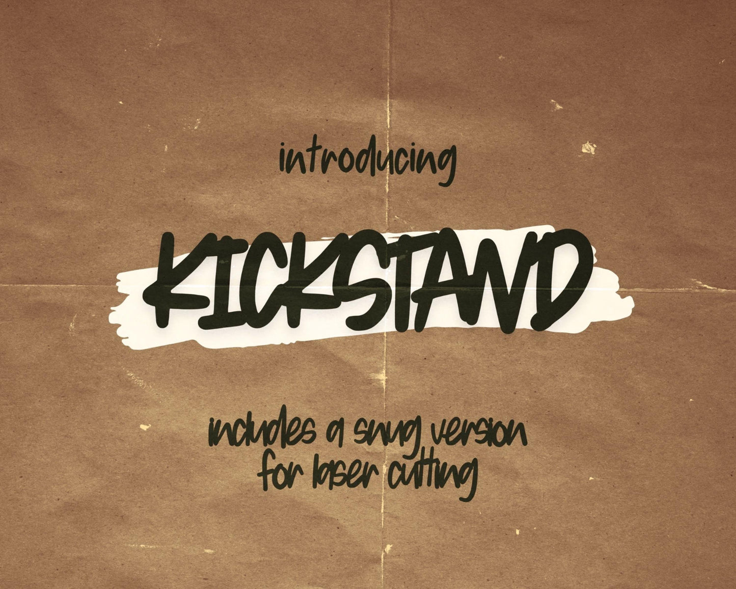 FONT handwritten block sans serif - laser ready hand lettered font, modern, hand lettering font, laser cut glowforge laser font KICKSTAND