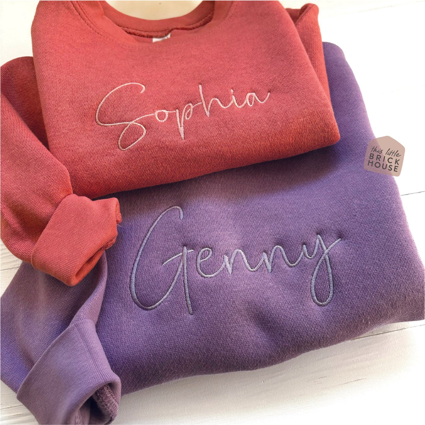 Custom Kids Name Embroidered Sweatshirt Crewneck Gift