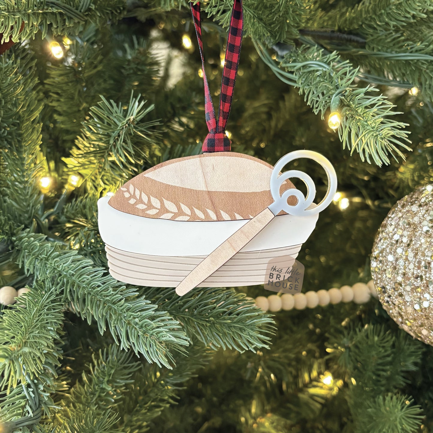 Sourdough Christmas Ornament - sourdough loaf, whisk, banneton 2024